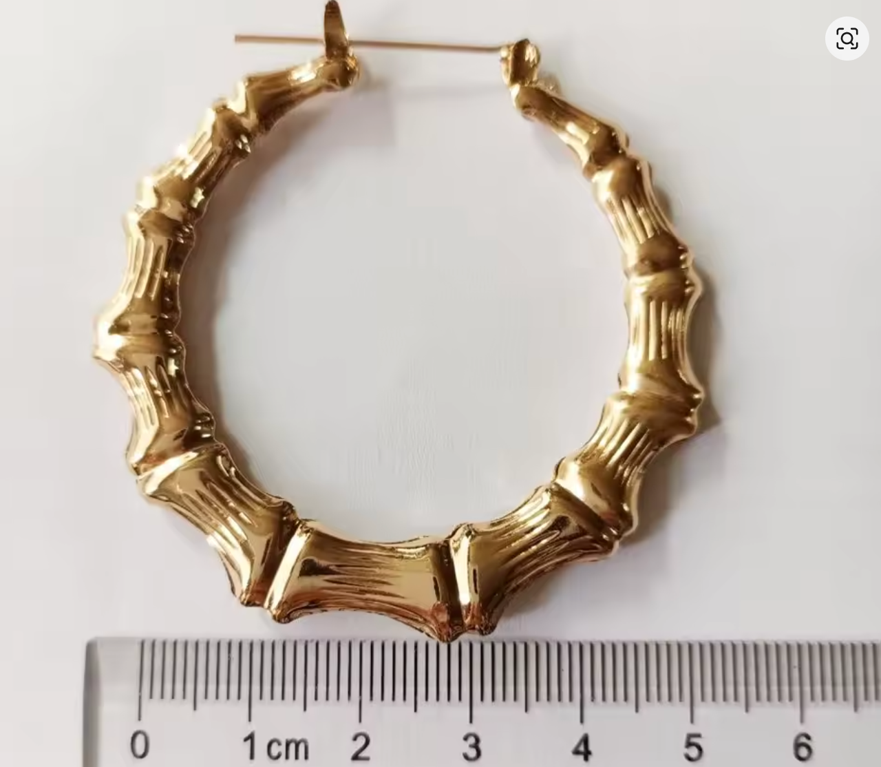 Bamboo Hoop Earrings for Women